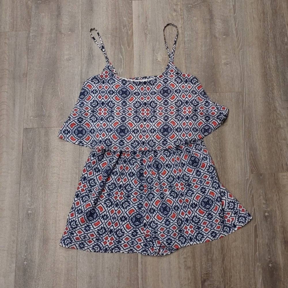 Love Reign Patterned Flowy Romper